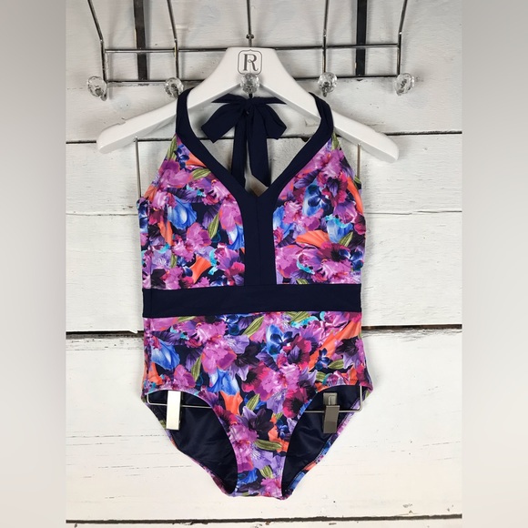 Lands end one piece swimsuit halter neck - Picture 2 of 5